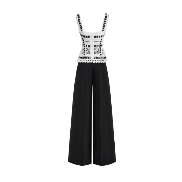 Gemy Maalouf Ribbon Detail Peplum Set