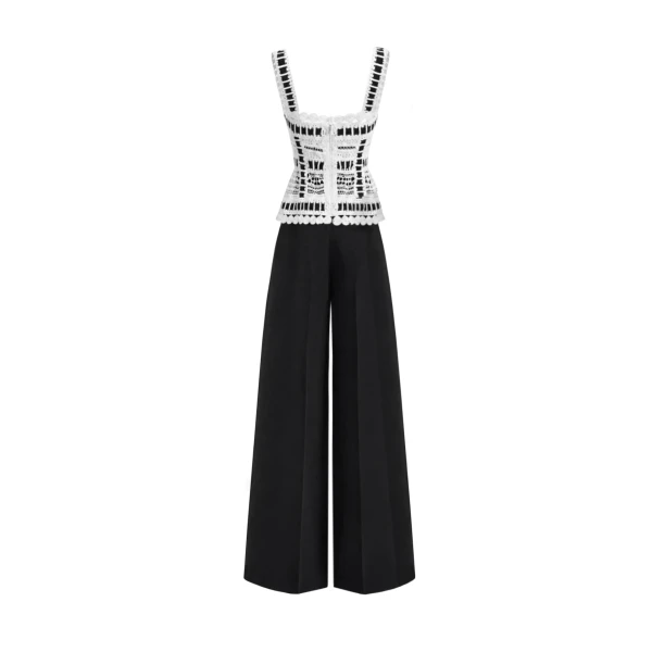 Gemy Maalouf Ribbon Detail Peplum Set