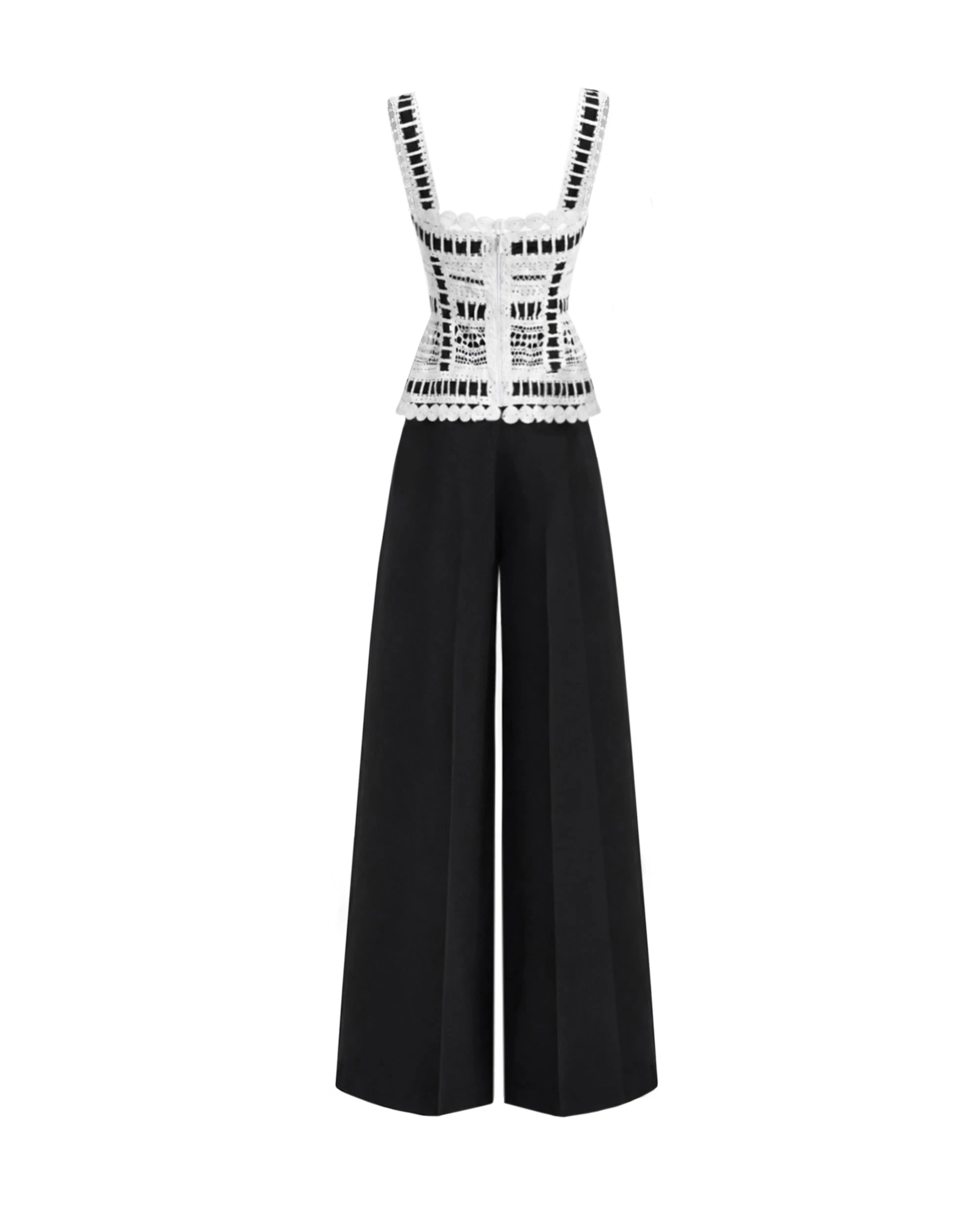 Gemy Maalouf Ribbon Detail Peplum Set Gemy Maalouf Ribbon Detail Peplum Set