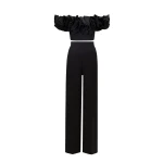 Gemy Maalouf Ruffled Crepe Set