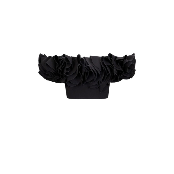 Gemy Maalouf Ruffled Crop Top