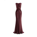 Gemy Maalouf Sculpted V-Neck Dress
