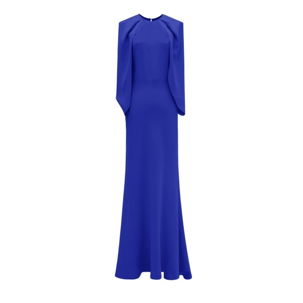 Gemy Maalouf Slim Cut Royal Blue Dress