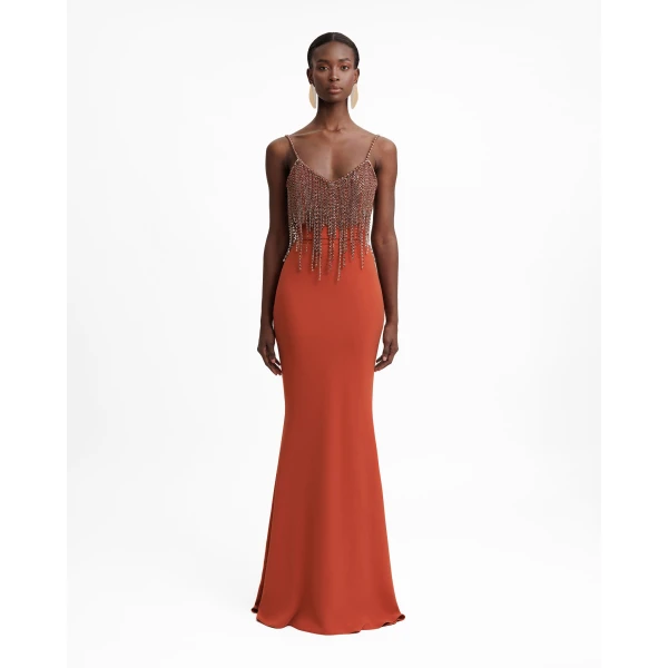 Gemy Maalouf Orange skirt