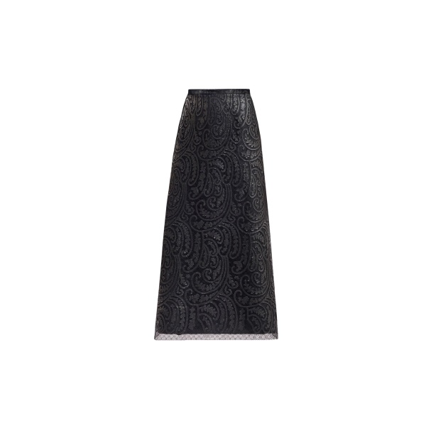 Gemy Maalouf Split V-Neck Lace Set