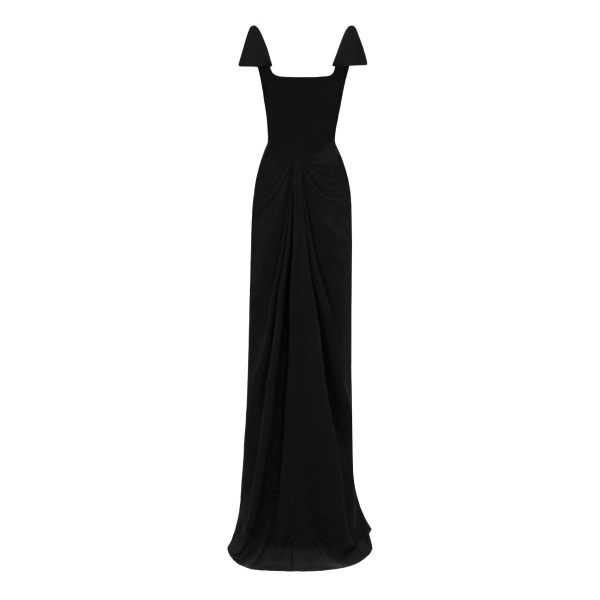 Gemy Maalouf Squared Neckline Corset Dress