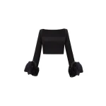 Gemy Maalouf Squared Neckline Top