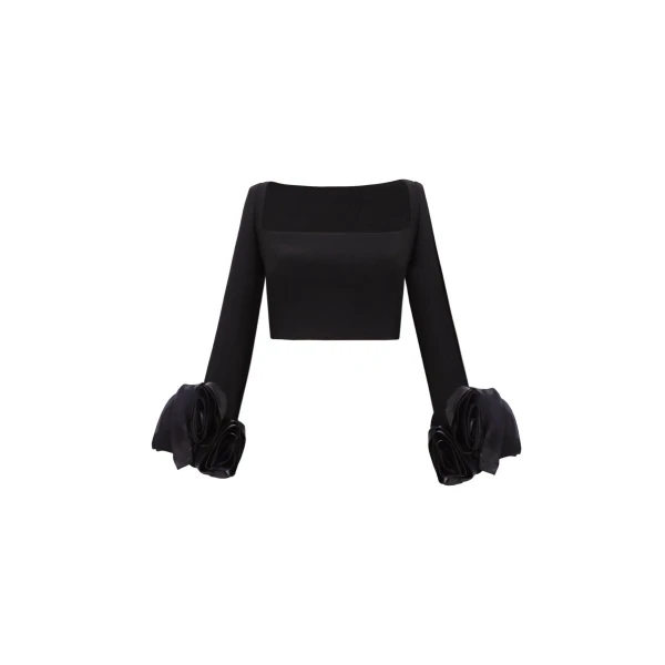 Gemy Maalouf Squared Neckline Top