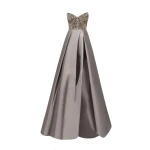 Gemy Maalouf Strapless Beaded Dress