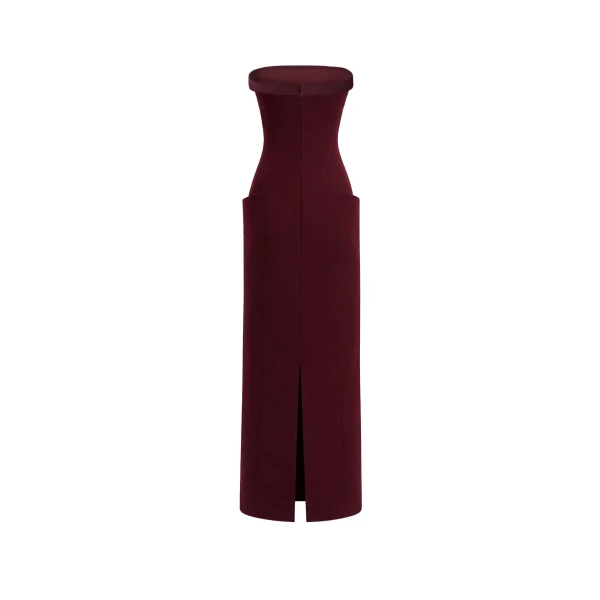 Gemy Maalouf Strapless Midi Dress
