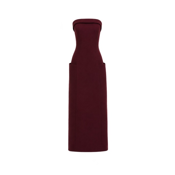 Gemy Maalouf Strapless Midi Dress