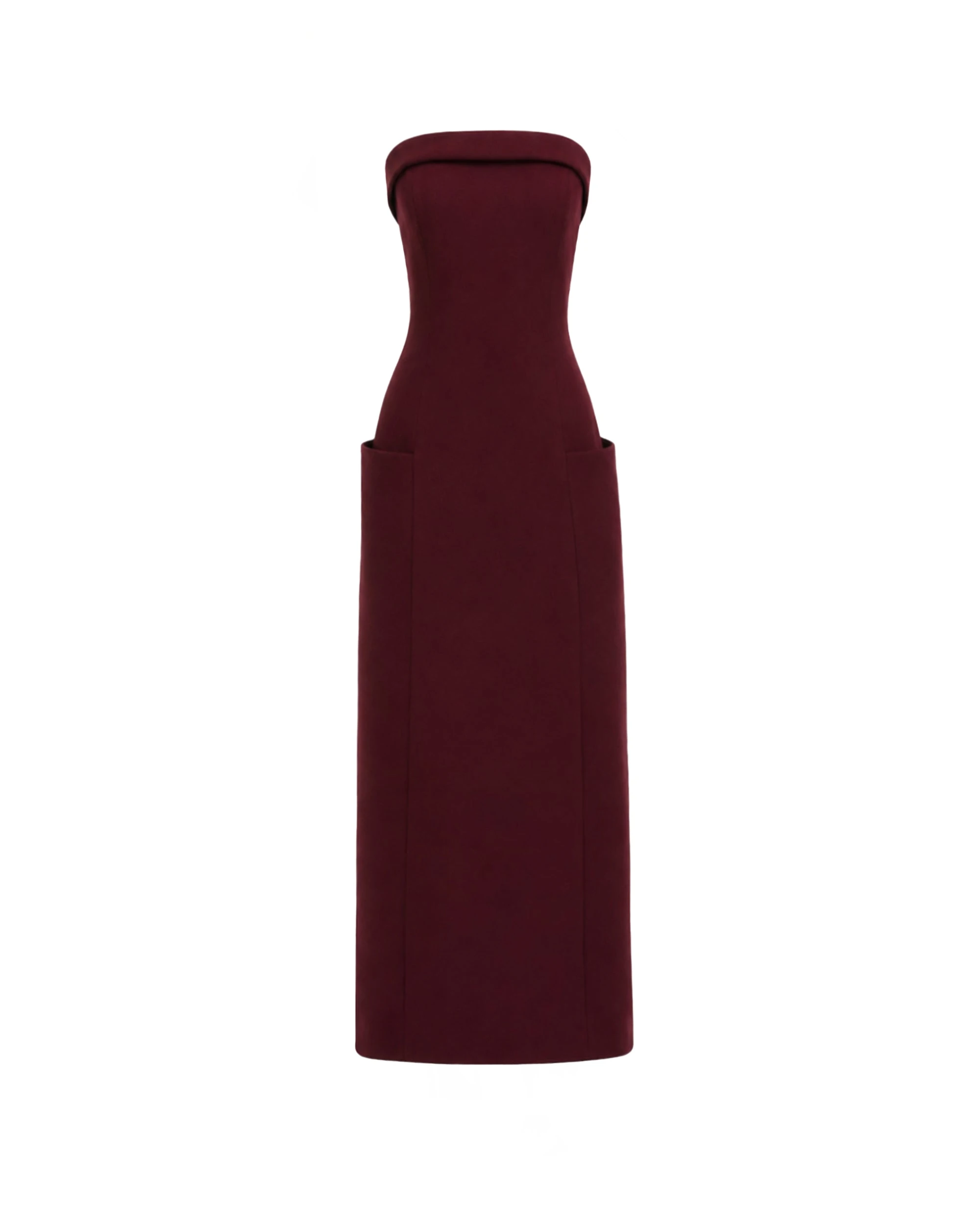 Gemy Maalouf Strapless Midi Dress Gemy Maalouf Strapless Midi Dress