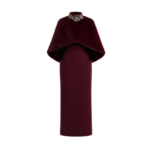 Gemy Maalouf Strapless Midi Dress with Bolero