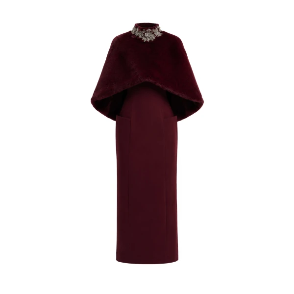 Gemy Maalouf Strapless Midi Dress with Bolero