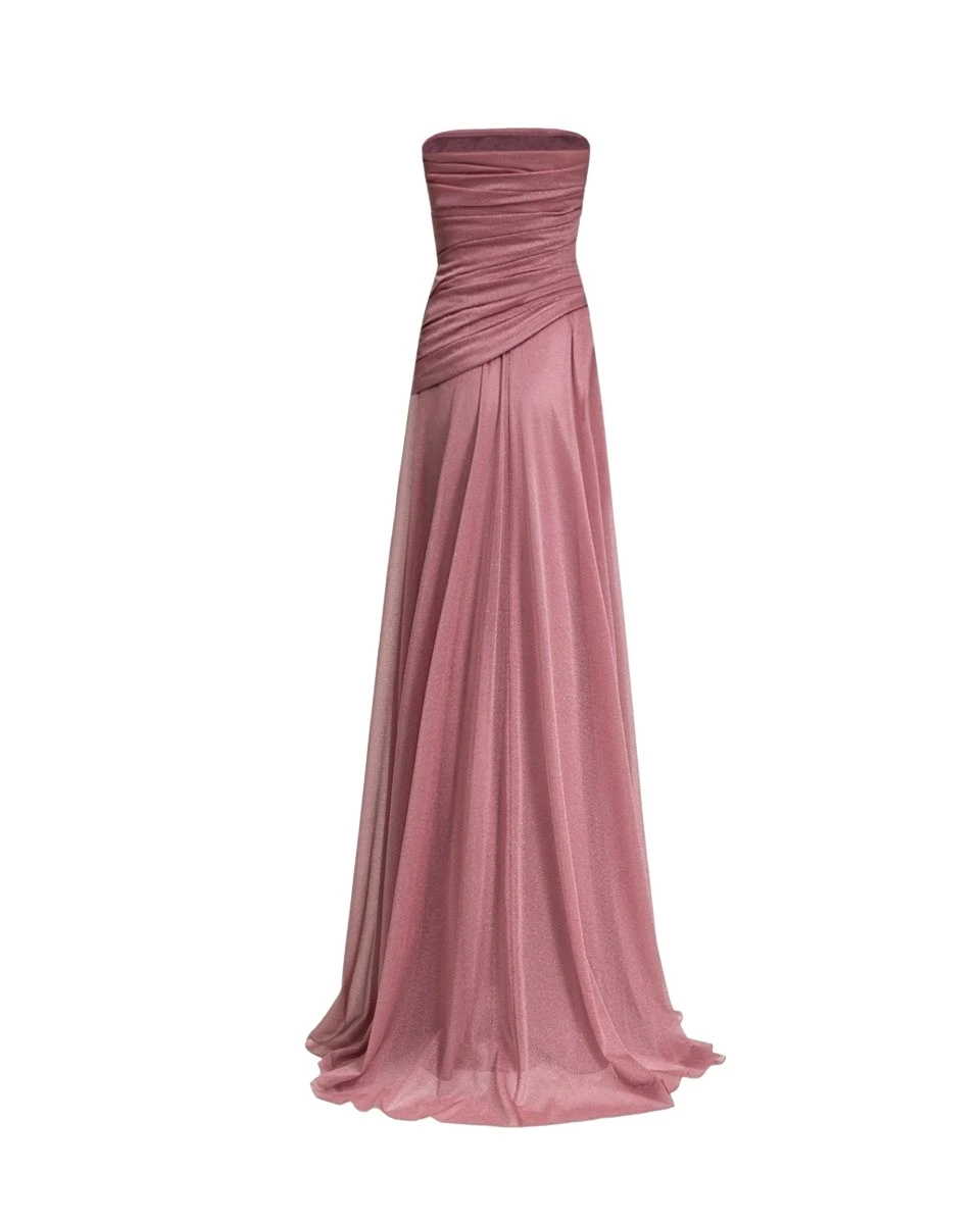 Gemy-Maalouf-Strapless-Pink-Shimmer-Dress-coveti95865_nobg Gemy Maalouf Strapless Pink Shimmer Dress