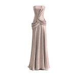 Gemy Maalouf Strapless Sculpted Draped Dress Gemy Maalouf Strapless Sculpted Draped Dress