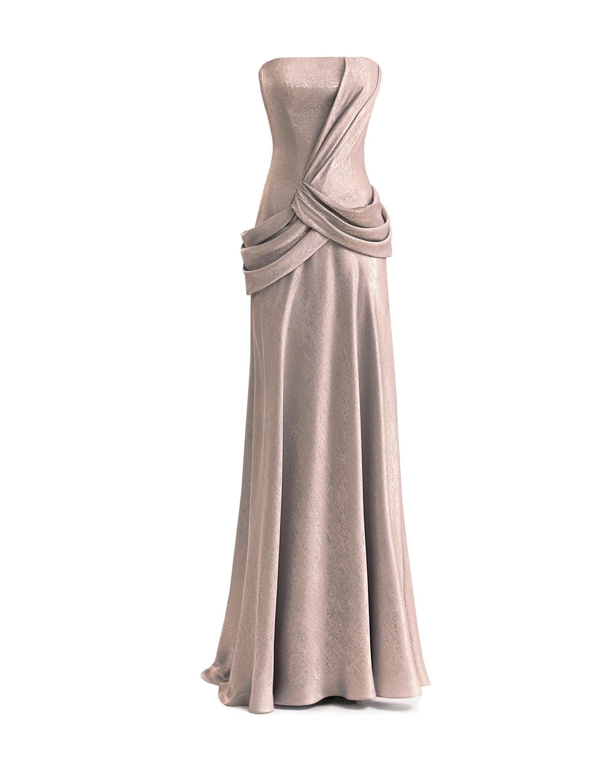 Gemy Maalouf Strapless Sculpted Draped Dress Gemy Maalouf Strapless Sculpted Draped Dress