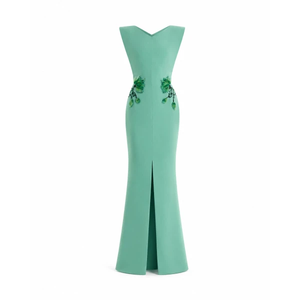 Gemy Maalouf Structured Neckline Dress