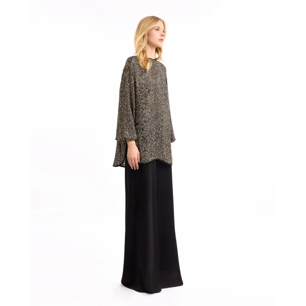 Gemy Maalouf Metallic top