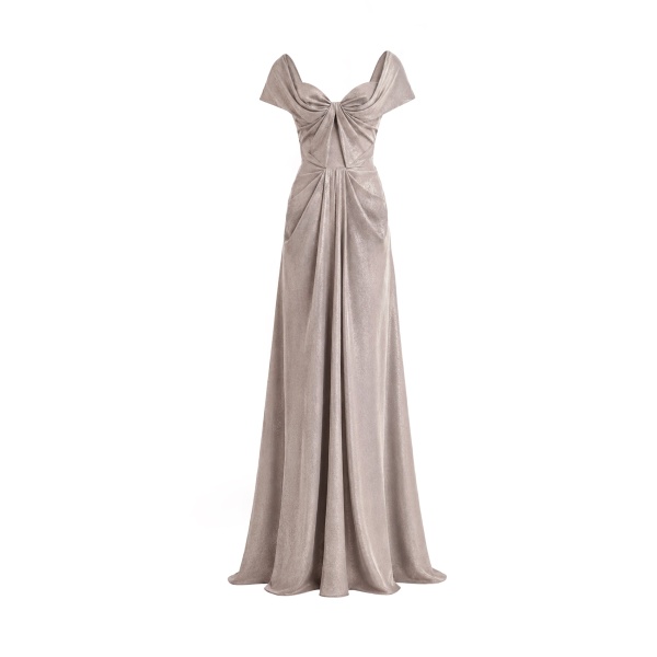 Gemy Maalouf Sweetheart Draped Long Dress
