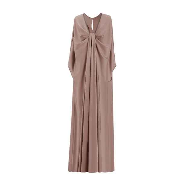 Gemy Maalouf Taupe Kaftan
