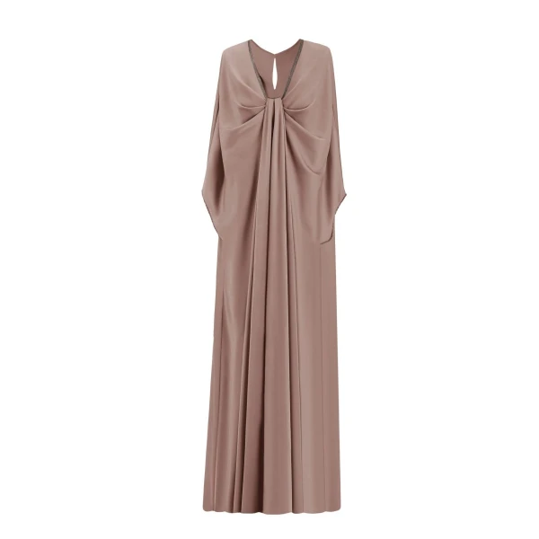 Gemy Maalouf Taupe Kaftan