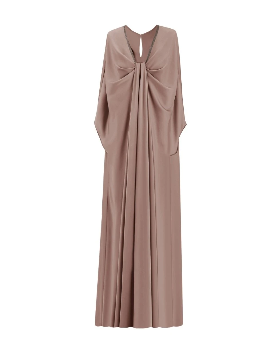 Gemy Maalouf Taupe Kaftan Gemy Maalouf Taupe Kaftan