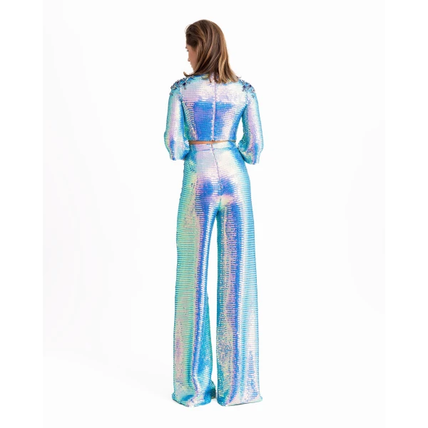 Gemy Maalouf Blue top