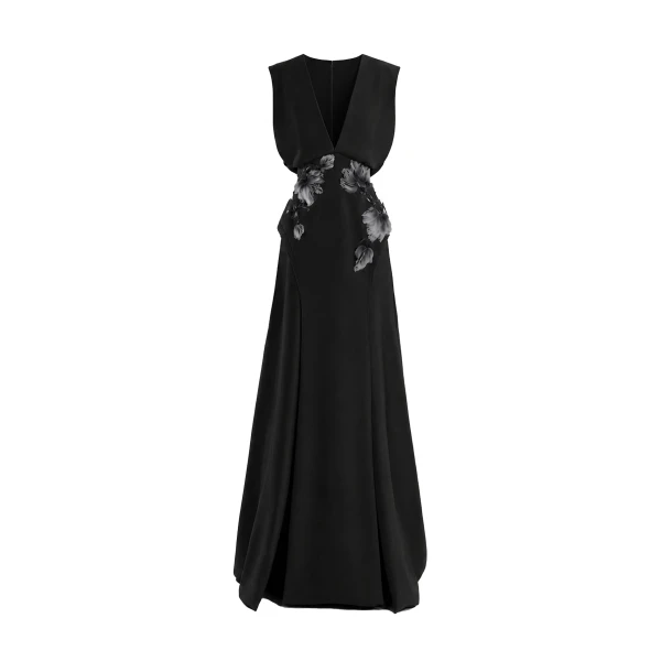 V-Neck Beaded Dress
