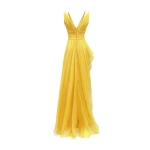 Gemy Maalouf V-Neckline Draped Dress