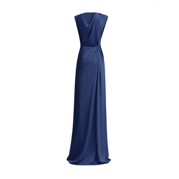 Gemy Maalouf V-neckline Dress With Waist Drapings