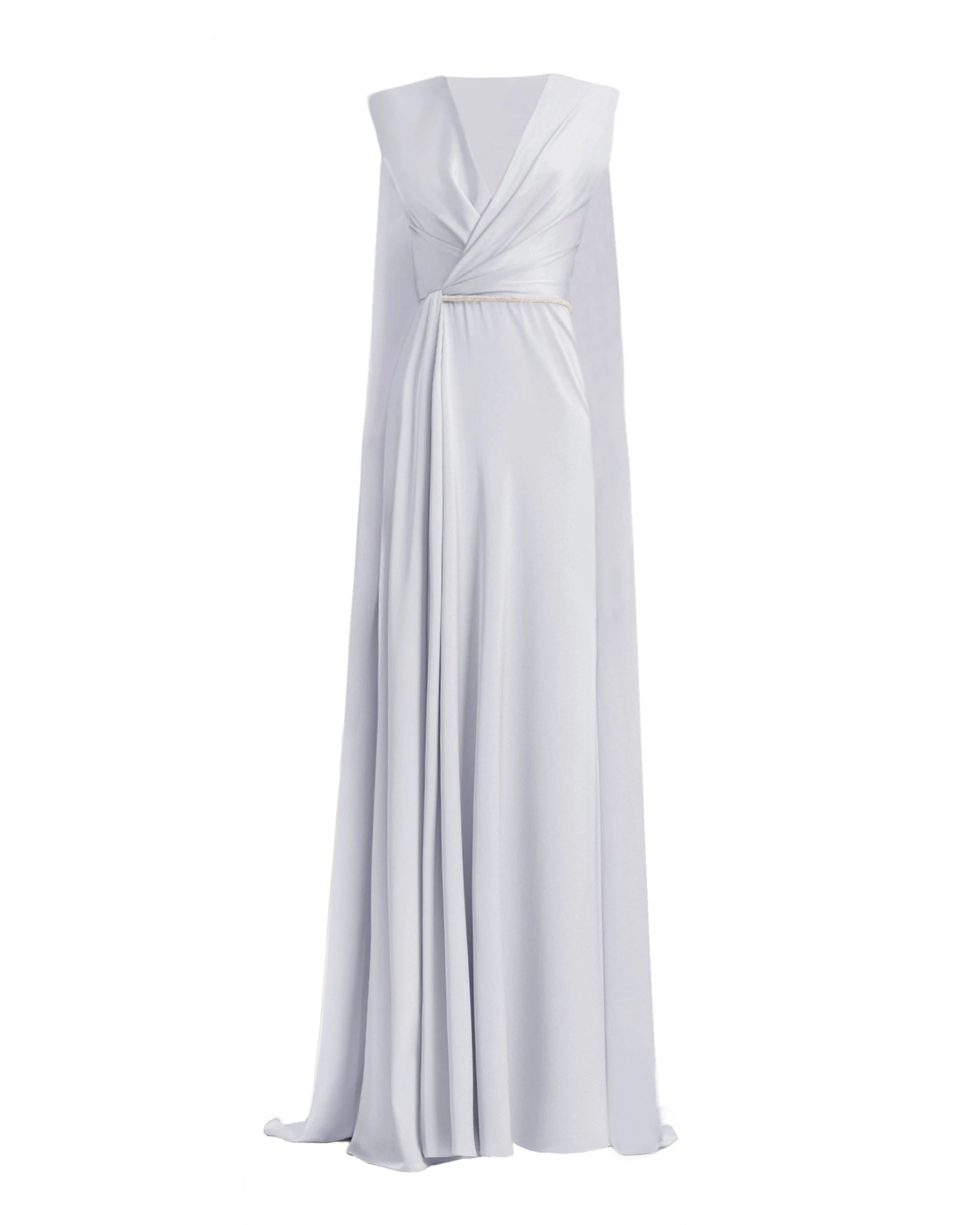 Gemy Maalouf V-neckline With Cape-like Back Dress Gemy Maalouf V-neckline With Cape-like Back Dress