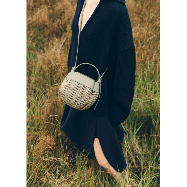 Green Polène crossbody bag