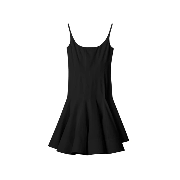 The Agave Mini Dress in Black