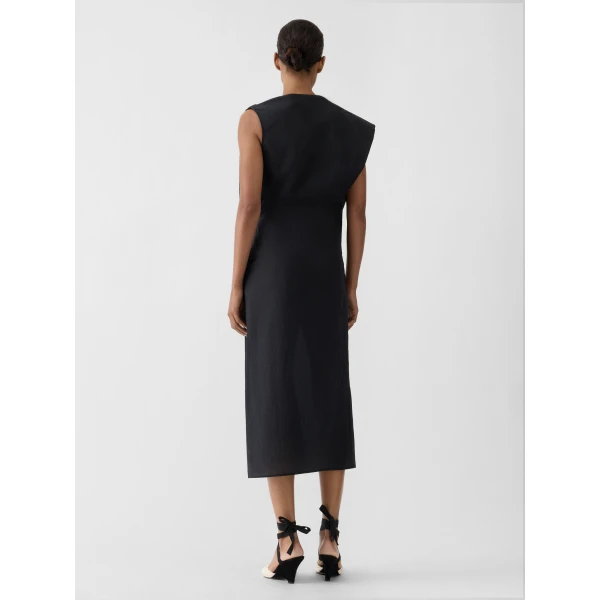 black the drap dress