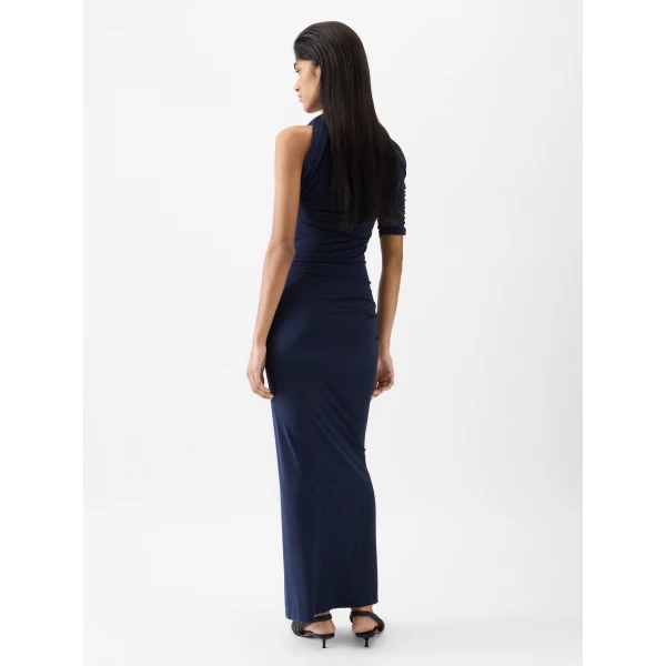 blue the drapeado dress