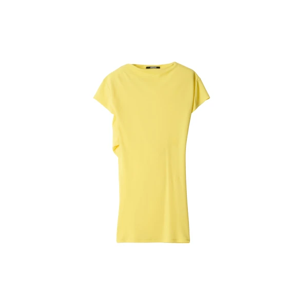 The Mistral Short-Sleeve Dress in Yellow