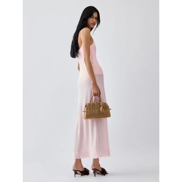 pink the nodo midi dress
