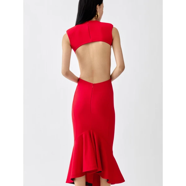 red the palmier dress