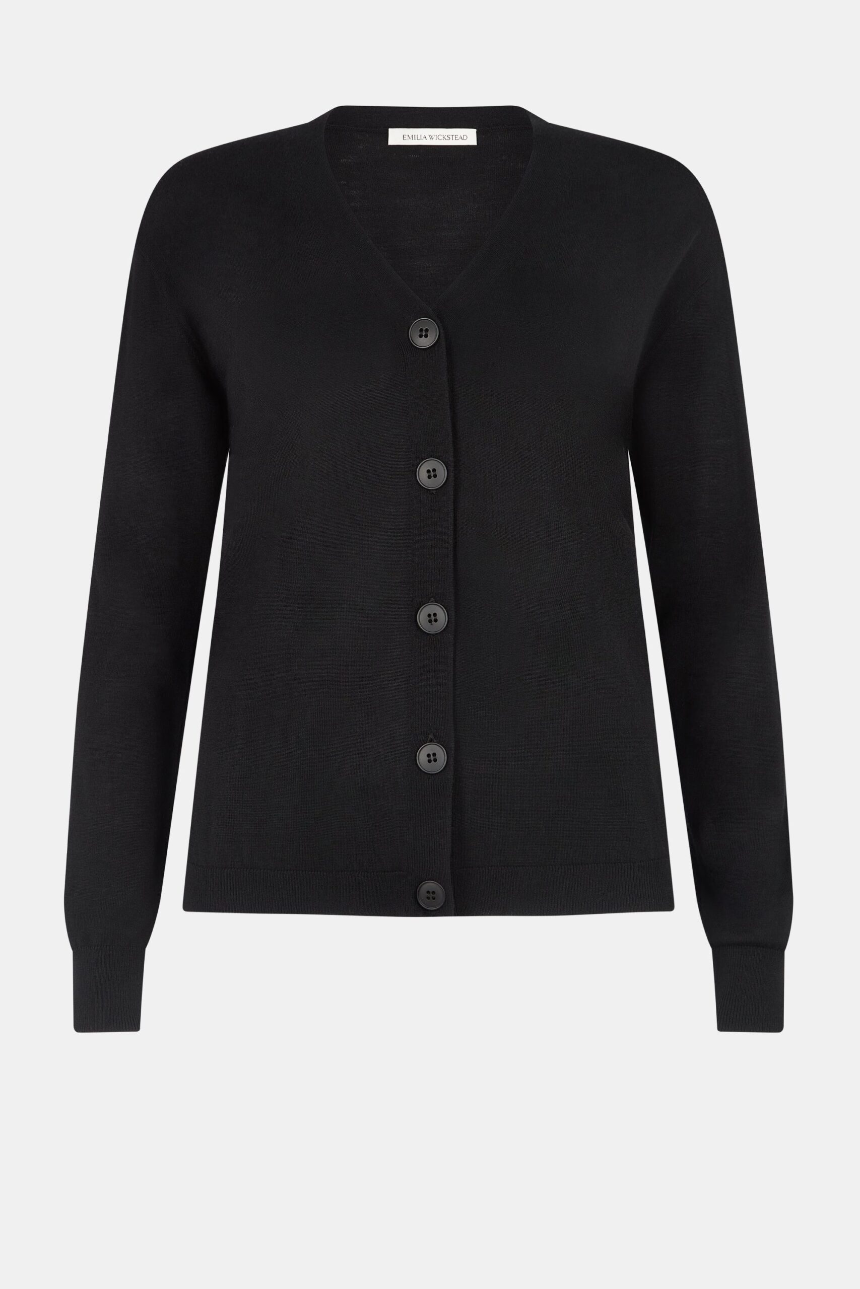 Emilia Wickstead Jaynie Knit Cardigan in Black