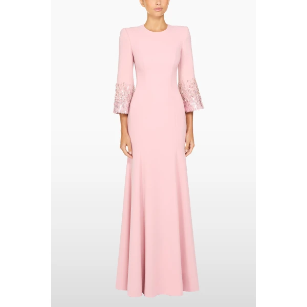 embellished evening gown
