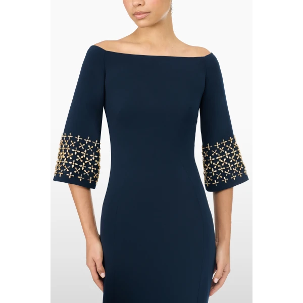 embellished evening gown