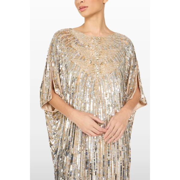 embellished evening gown
