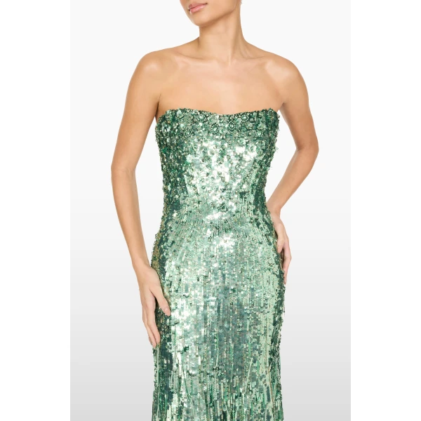 embellished evening gown