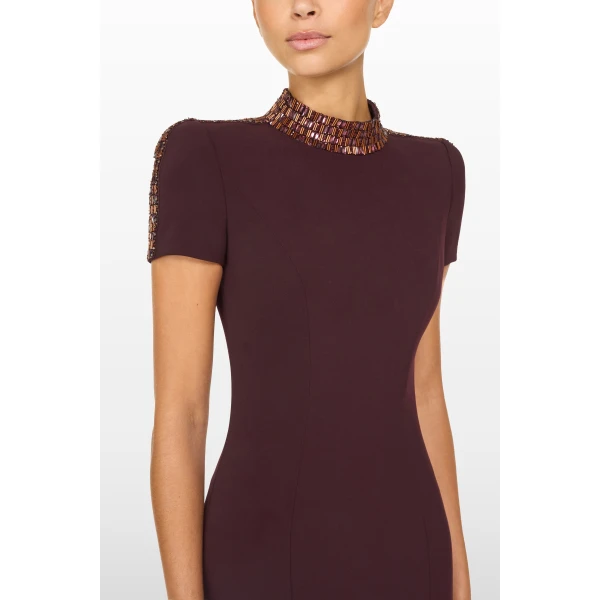 embellished evening gown