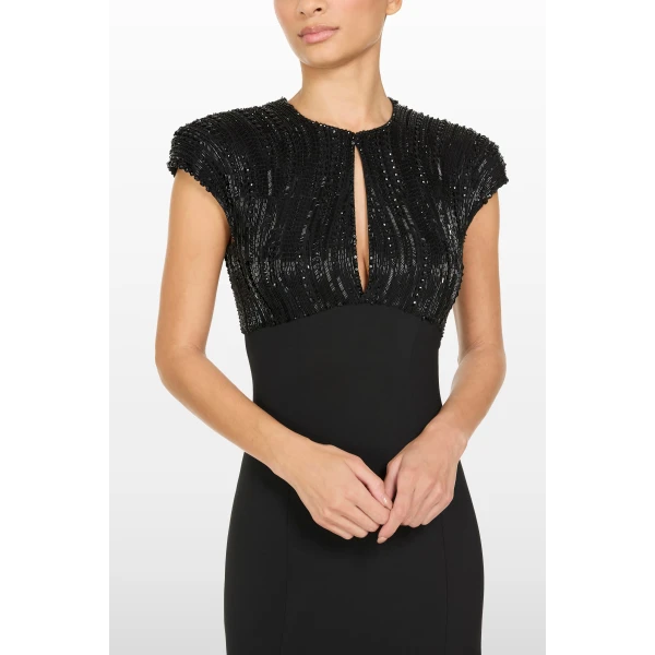 embellished evening gown