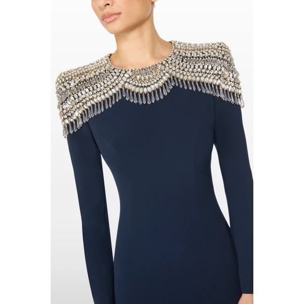 embellished evening gown