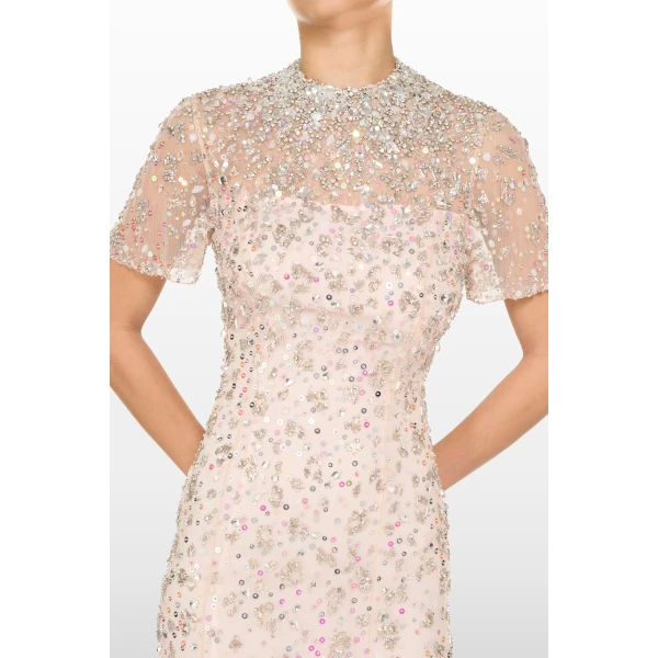 embellished evening gown