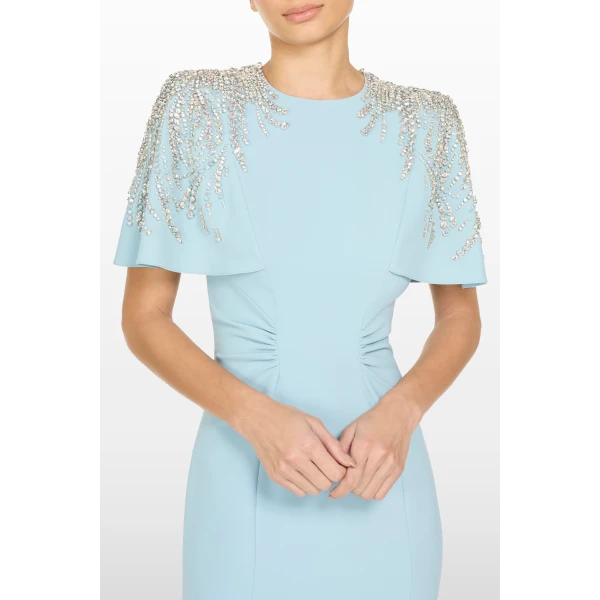 embellished evening gown