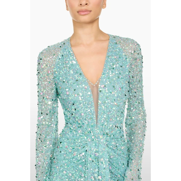 embellished evening gown